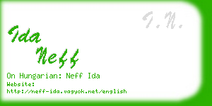 ida neff business card